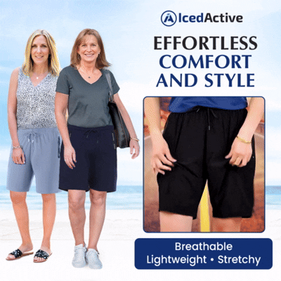 IcedActive - Women's Ice Silk Quick Drying Stretch Shorts