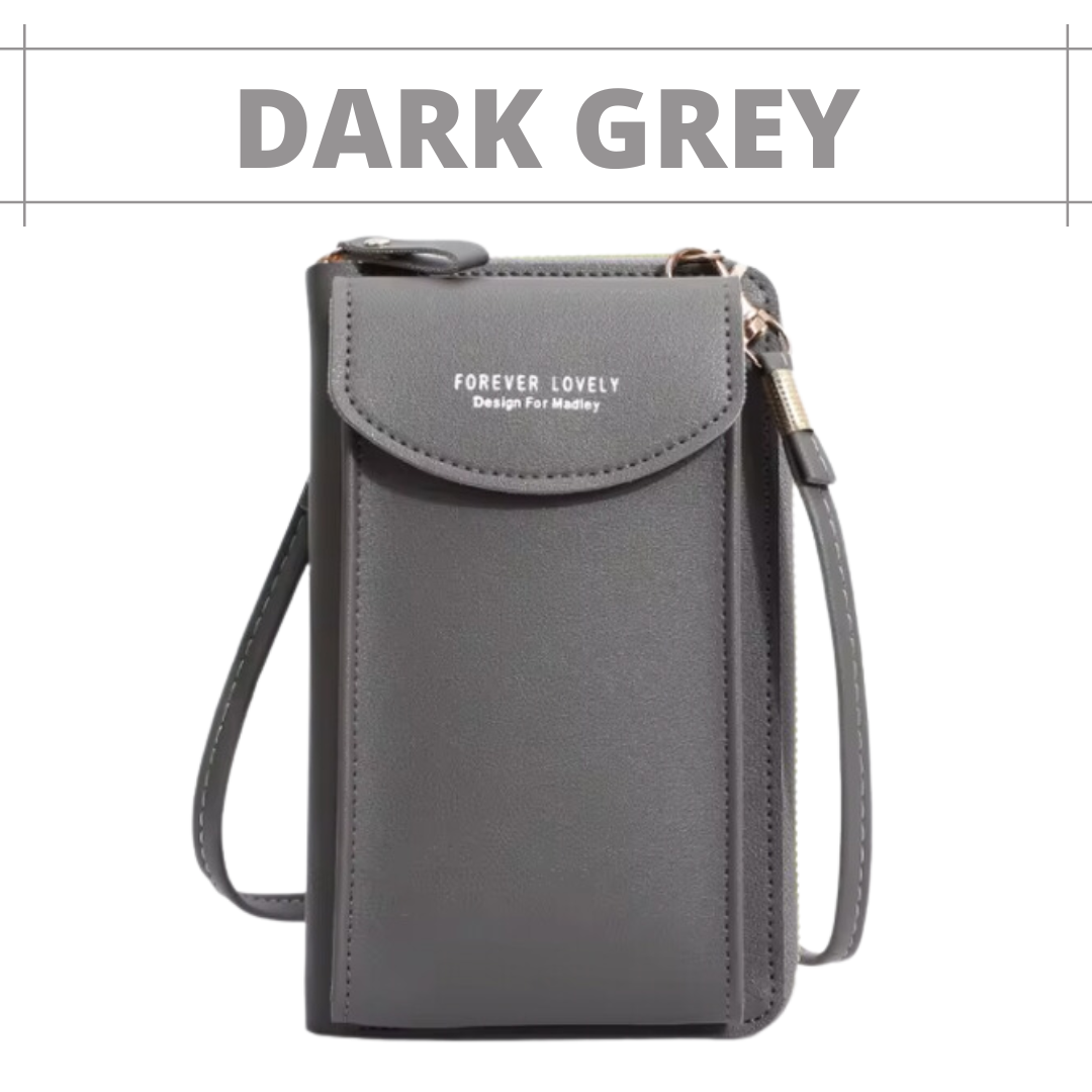 Lusine Bag - Waterproof Leather Crossbody Phone Bag/ Clutch Wallet for iPhone, Galaxy & Other