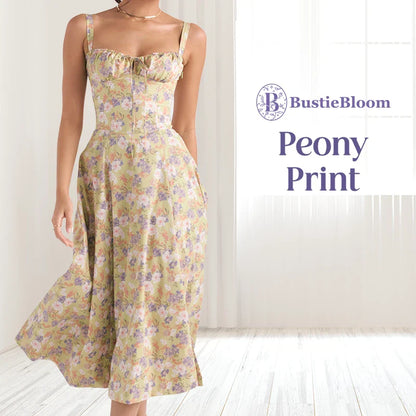 LAST DAY SALE 75% OFF - Floral Print Bustier Sundress