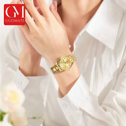 MESA LOVE LUXURY SET -  Classic Wristwatch Bracelet Pendant Necklace For Women