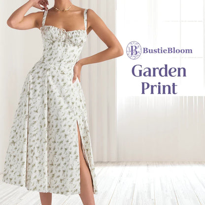 LAST DAY SALE 75% OFF - Floral Print Bustier Sundress