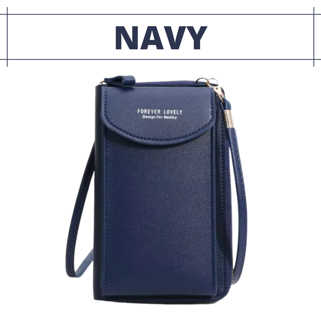 Lusine Bag - Waterproof Leather Crossbody Phone Bag/ Clutch Wallet for iPhone, Galaxy & Other