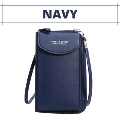 Lusine Bag - Waterproof Leather Crossbody Phone Bag/ Clutch Wallet for iPhone, Galaxy & Other
