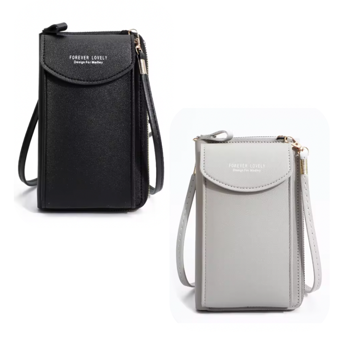 Lusine Bag - Waterproof Leather Crossbody Phone Bag/ Clutch Wallet for iPhone, Galaxy & Other