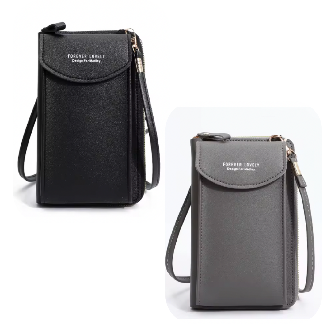 Lusine Bag - Waterproof Leather Crossbody Phone Bag/ Clutch Wallet for iPhone, Galaxy & Other