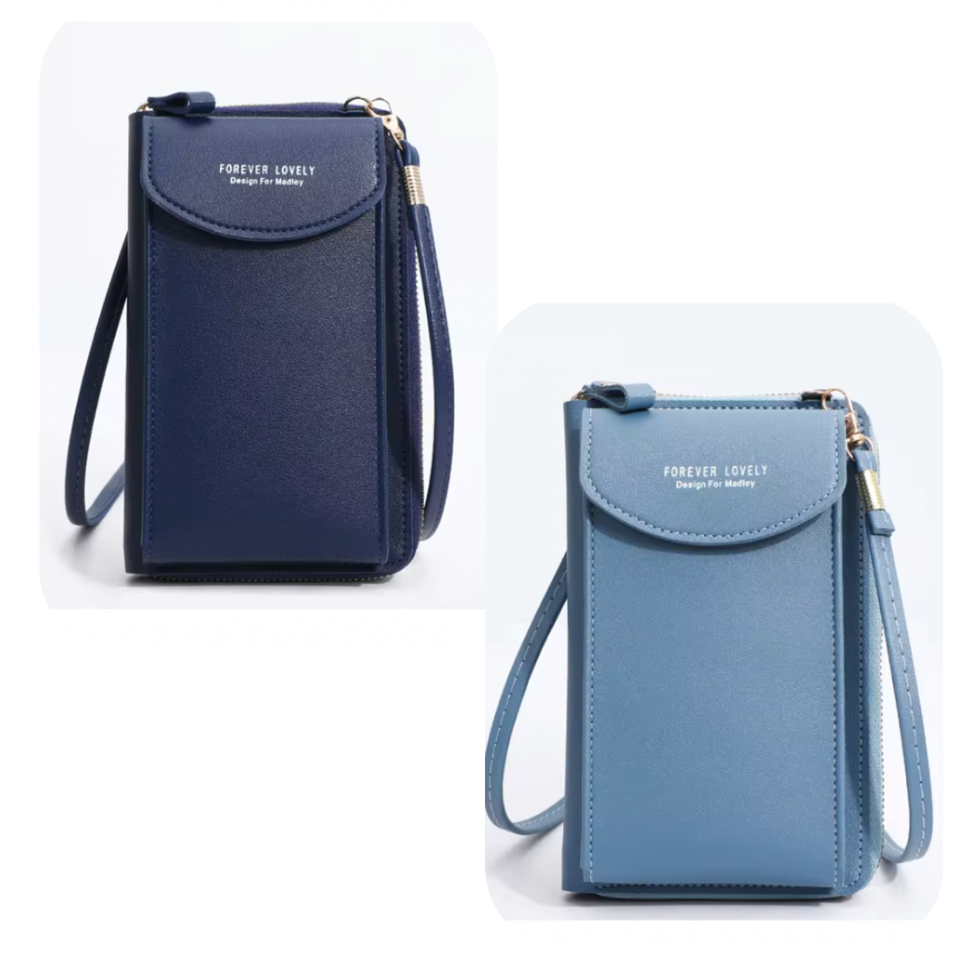 Lusine Bag - Waterproof Leather Crossbody Phone Bag/ Clutch Wallet for iPhone, Galaxy & Other