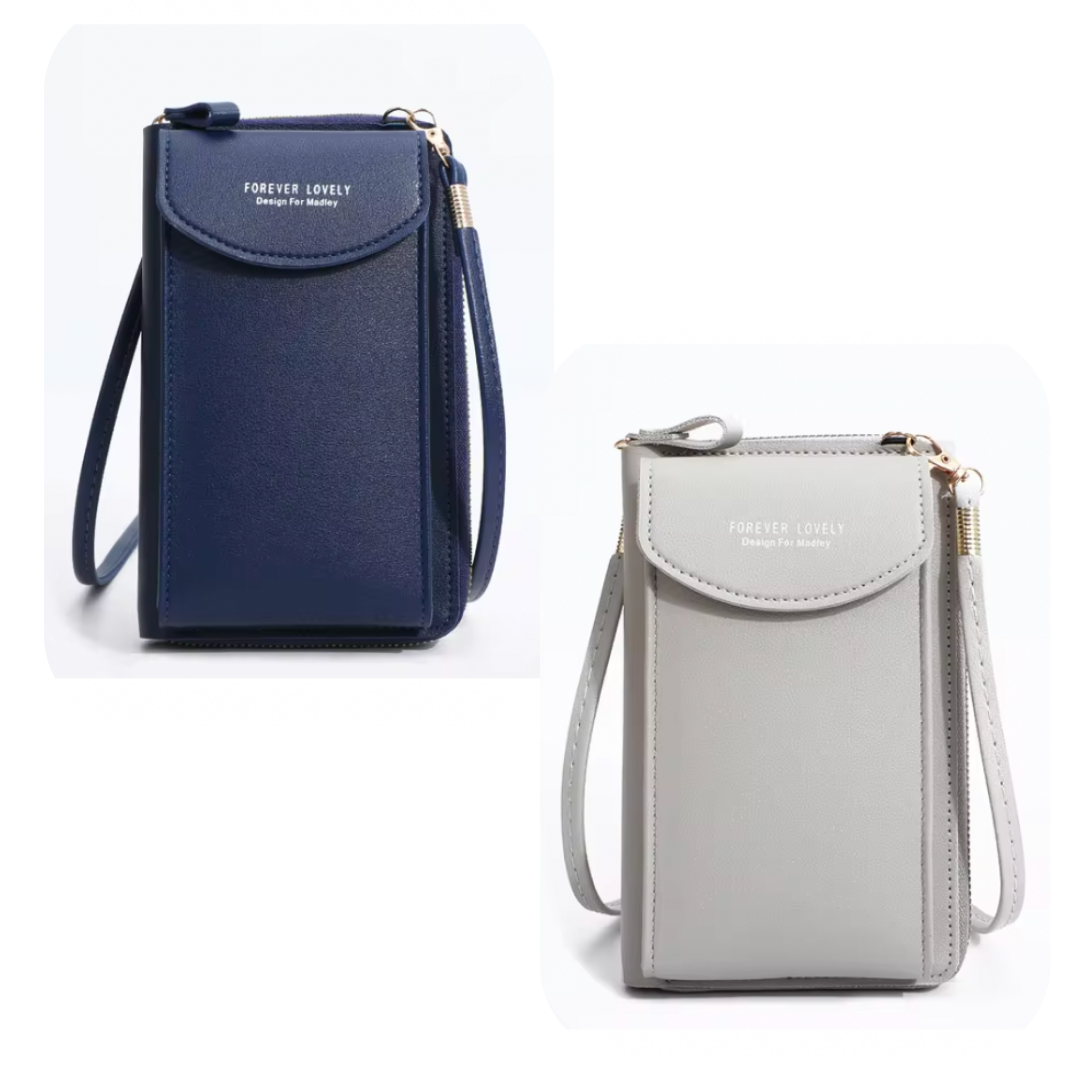 Lusine Bag - Waterproof Leather Crossbody Phone Bag/ Clutch Wallet for iPhone, Galaxy & Other