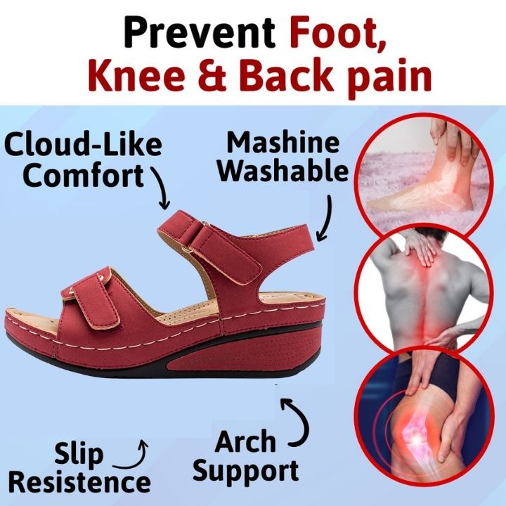 OrthoSport Non-Slip Comfort Adjustable Open Toe Walking Sandals