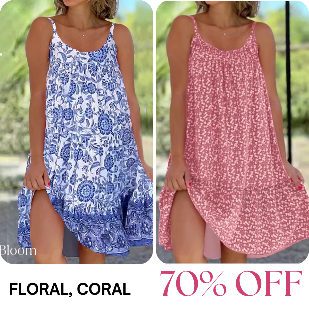 LAST DAY SALE 80% OFF - Floral Printed Camisole Dress