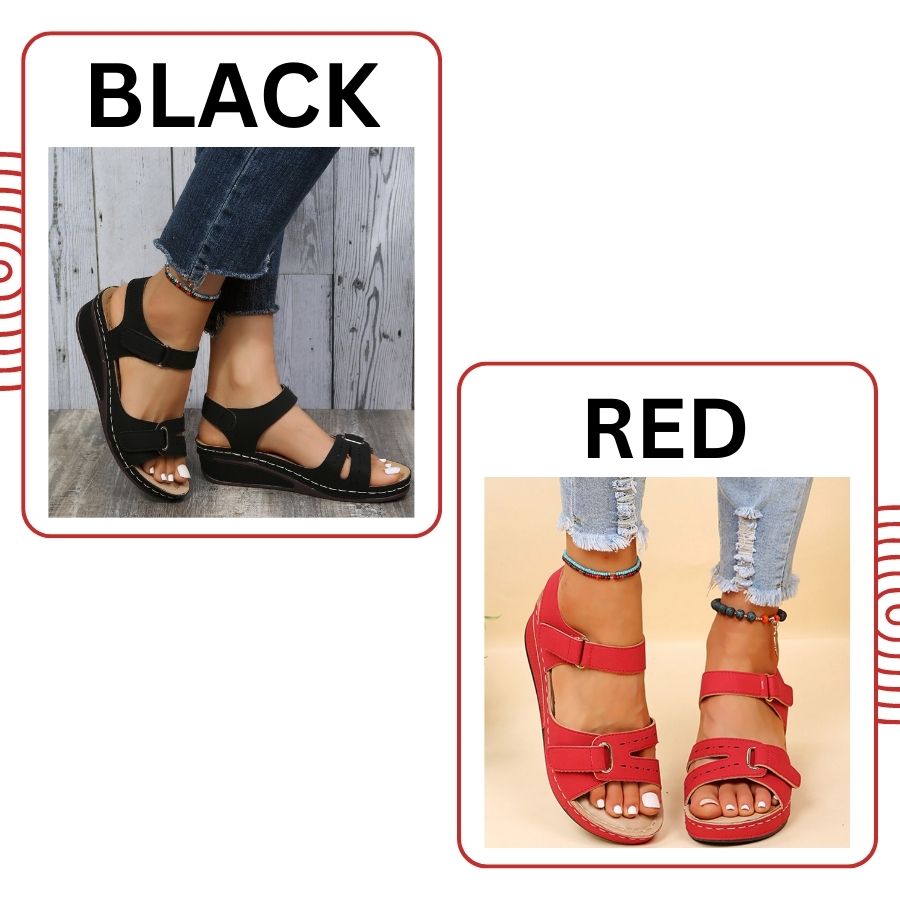 OrthoSport Non-Slip Comfort Adjustable Open Toe Walking Sandals