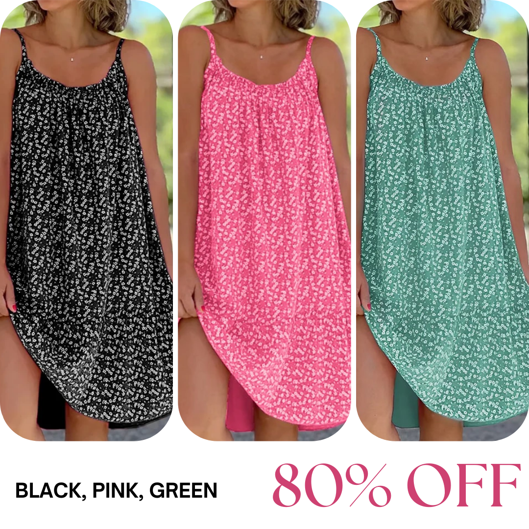 LAST DAY SALE 80% OFF - Floral Printed Camisole Dress