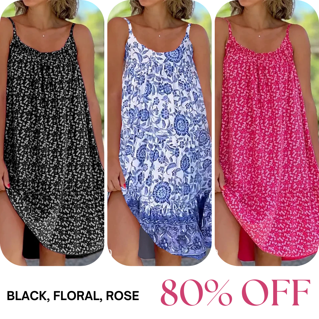 LAST DAY SALE 80% OFF - Floral Printed Camisole Dress