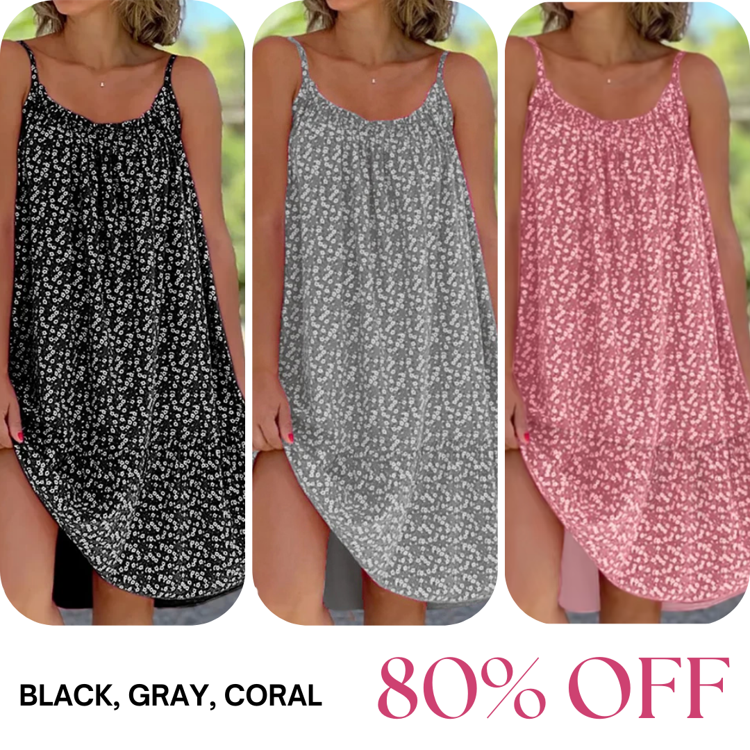LAST DAY SALE 80% OFF - Floral Printed Camisole Dress