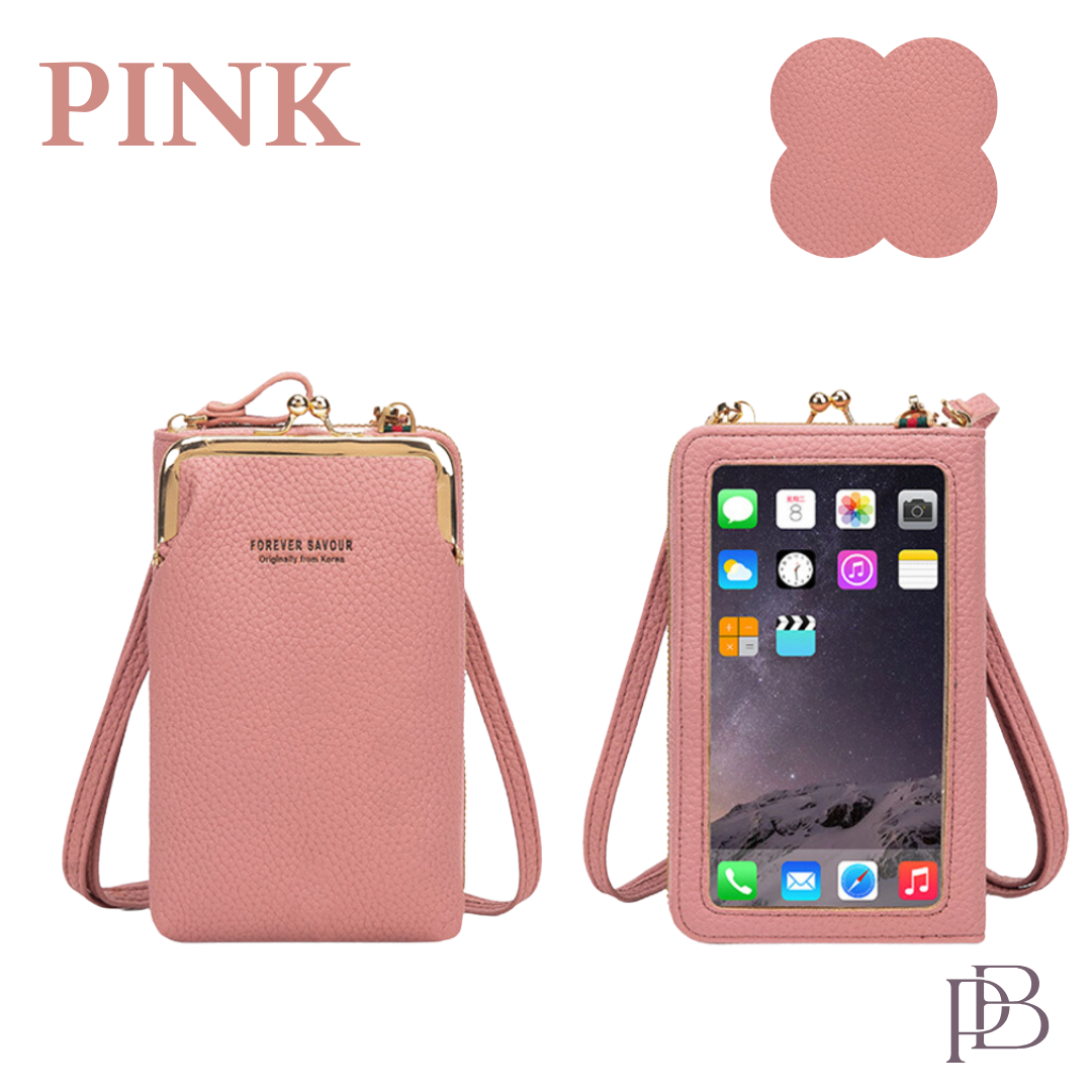 Posh Bag - Touch Screen Waterproof Leather Crossbody Multifunctional Phone Bag