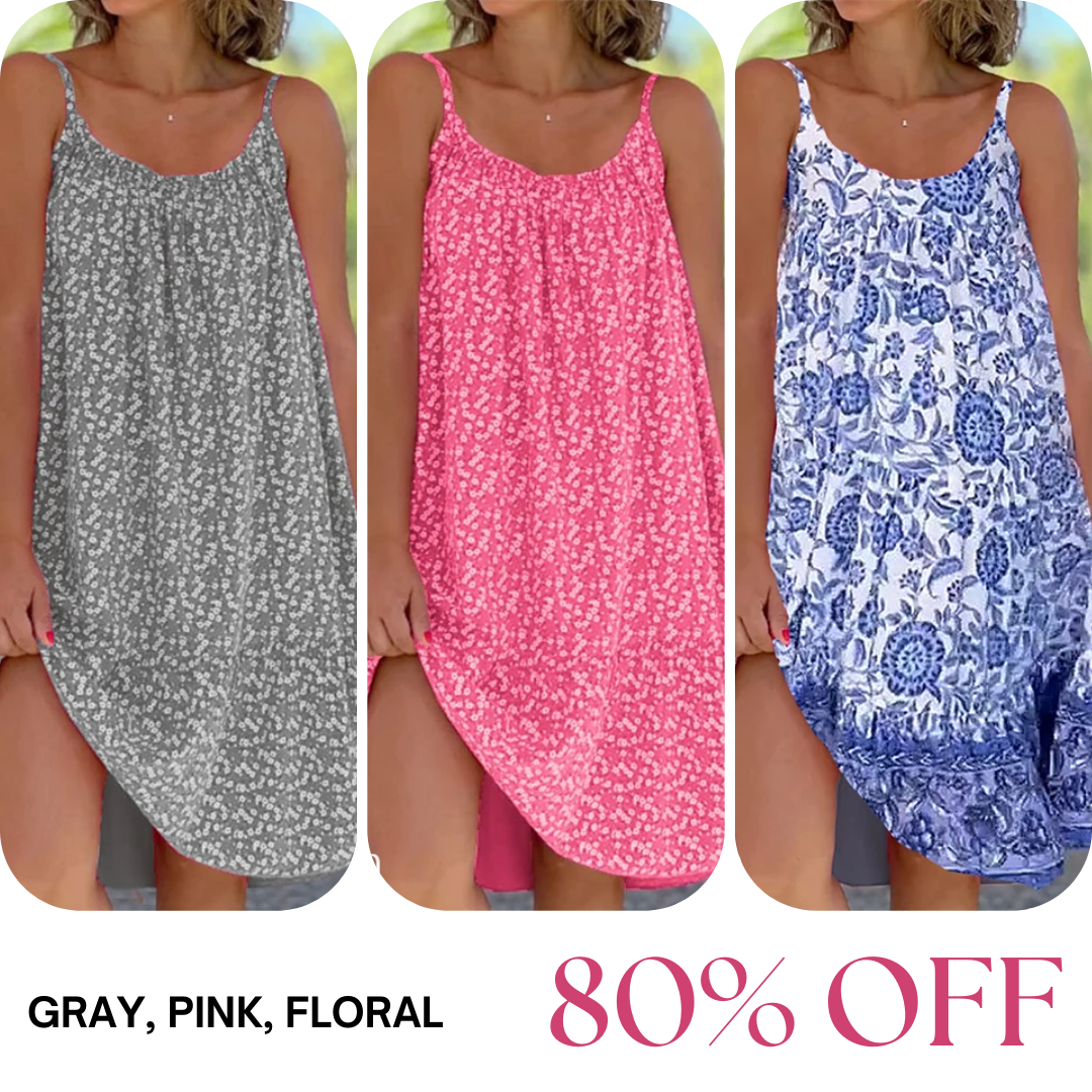 LAST DAY SALE 80% OFF - Floral Printed Camisole Dress