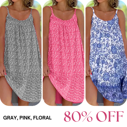 LAST DAY SALE 80% OFF - Floral Printed Camisole Dress