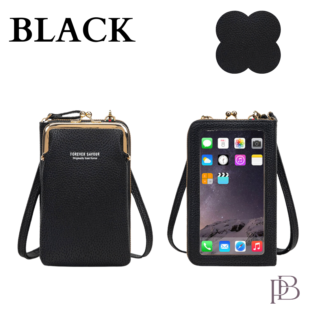Posh Bag - Touch Screen Waterproof Leather Crossbody Multifunctional Phone Bag