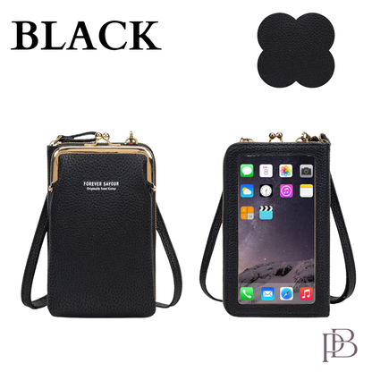Posh Bag - Touch Screen Waterproof Leather Crossbody Multifunctional Phone Bag
