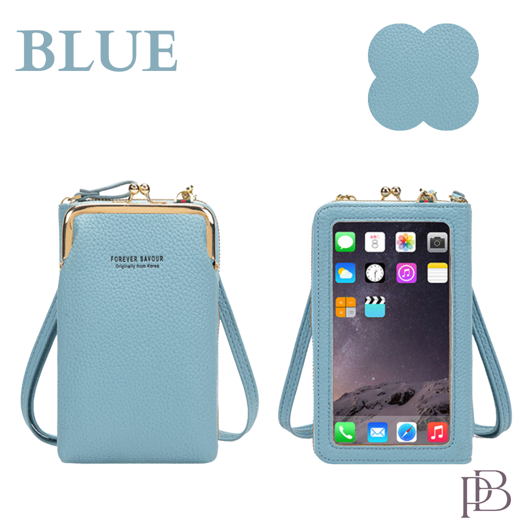 Posh Bag - Touch Screen Waterproof Leather Crossbody Multifunctional Phone Bag