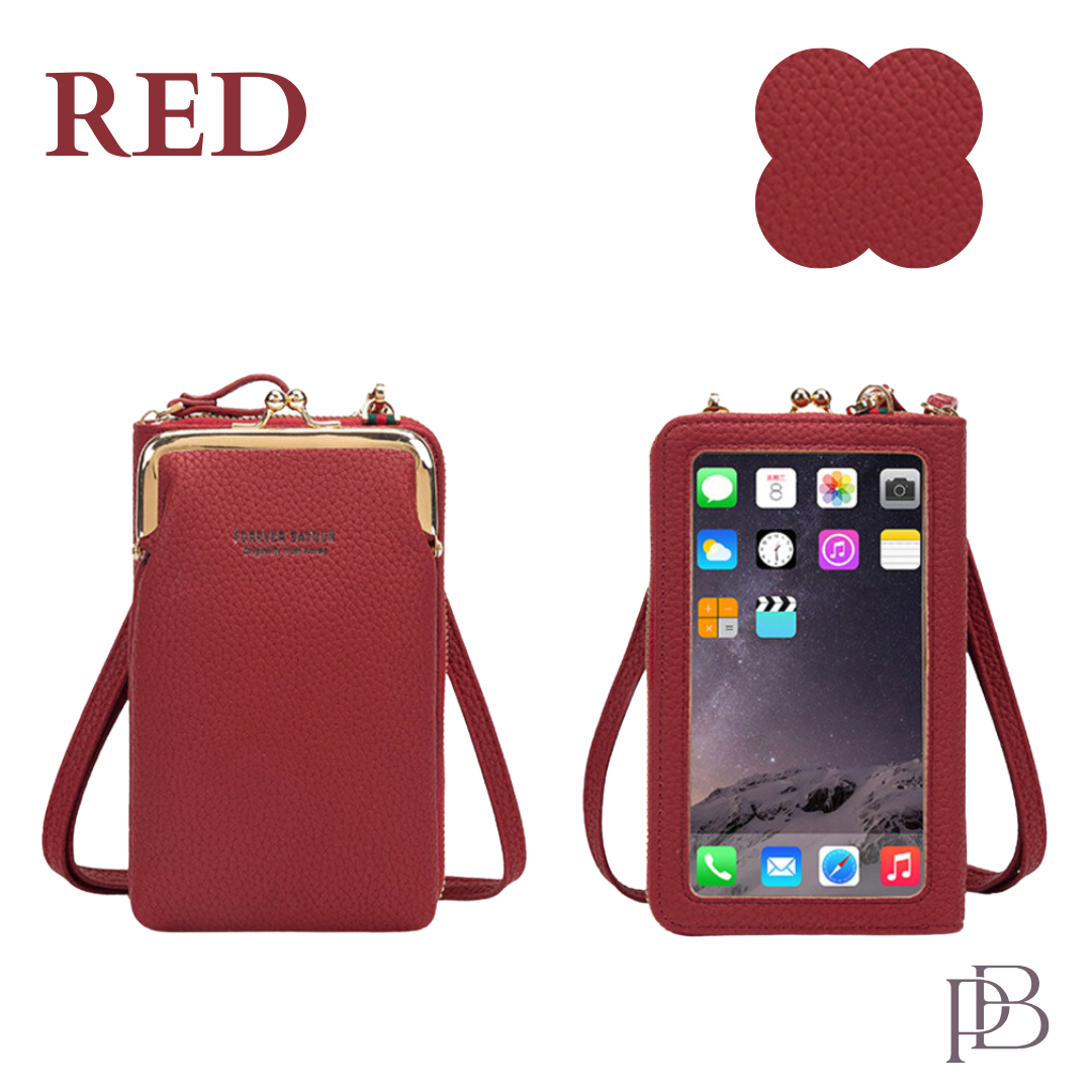 Posh Bag - Touch Screen Waterproof Leather Crossbody Multifunctional Phone Bag