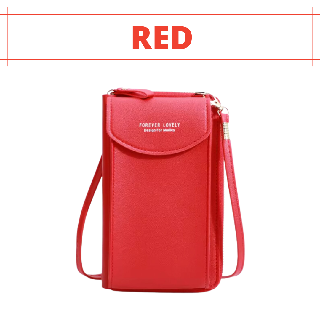 Lusine Bag - Waterproof Leather Crossbody Phone Bag/ Clutch Wallet for iPhone, Galaxy & Other
