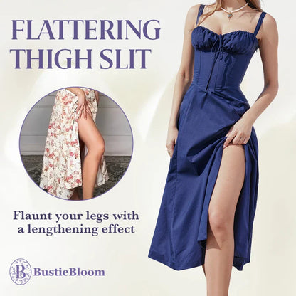 LAST DAY SALE 75% OFF - Floral Print Bustier Sundress