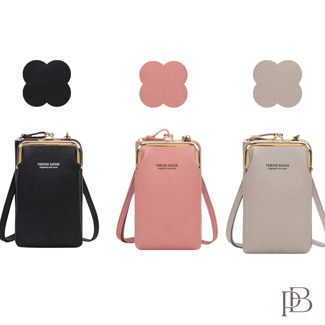 Posh Bag - Touch Screen Waterproof Leather Crossbody Multifunctional Phone Bag