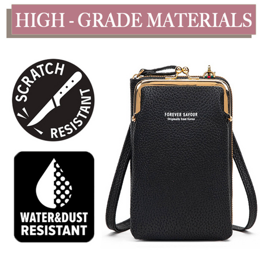 Posh Bag - Touch Screen Waterproof Leather Crossbody Multifunctional Phone Bag
