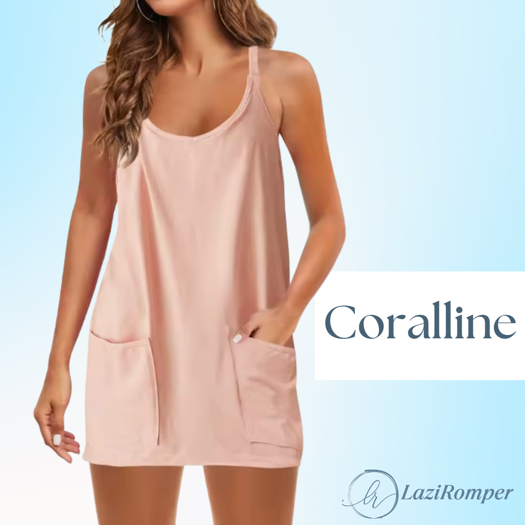 LaziRomper - Camisole Romper with Built-in Layers