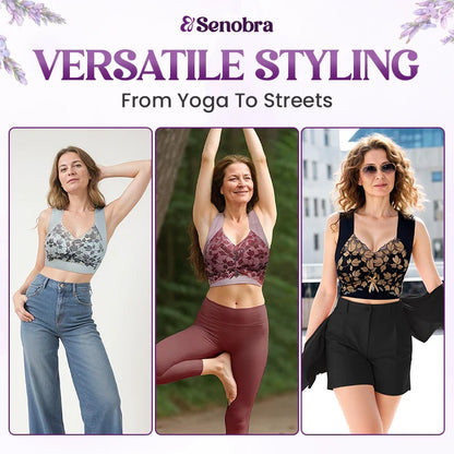 Senobra - Versatile Comfy Lift & Flex Lacy Bra Top