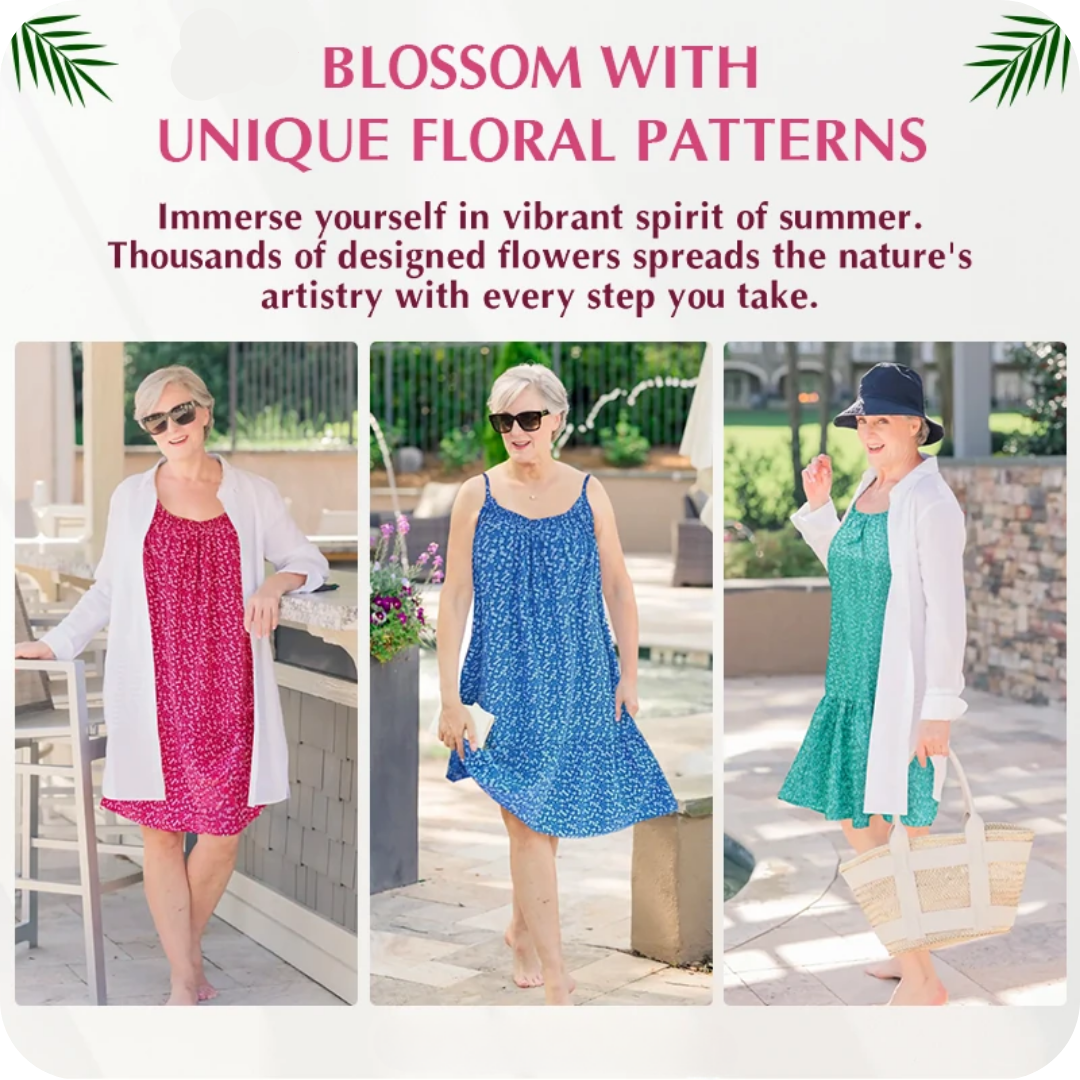 LAST DAY SALE 80% OFF - Floral Printed Camisole Dress