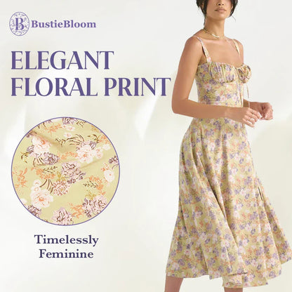 LAST DAY SALE 75% OFF - Floral Print Bustier Sundress
