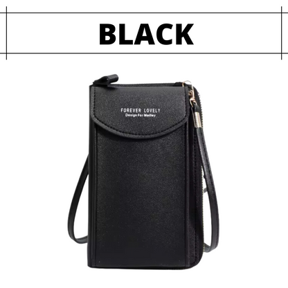 Lusine Bag - Waterproof Leather Crossbody Phone Bag/ Clutch Wallet for iPhone, Galaxy & Other