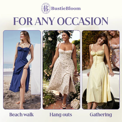 LAST DAY SALE 75% OFF - Floral Print Bustier Sundress