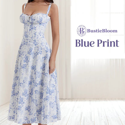 LAST DAY SALE 75% OFF - Floral Print Bustier Sundress