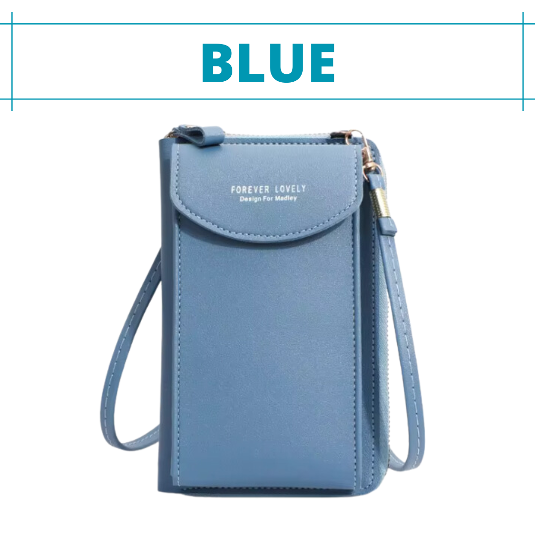 Lusine Bag - Waterproof Leather Crossbody Phone Bag/ Clutch Wallet for iPhone, Galaxy & Other