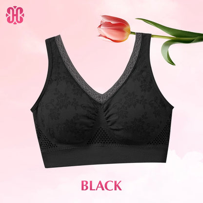 Hana Bra - Pure Cotton Buttonless Comfy Lifting Bra