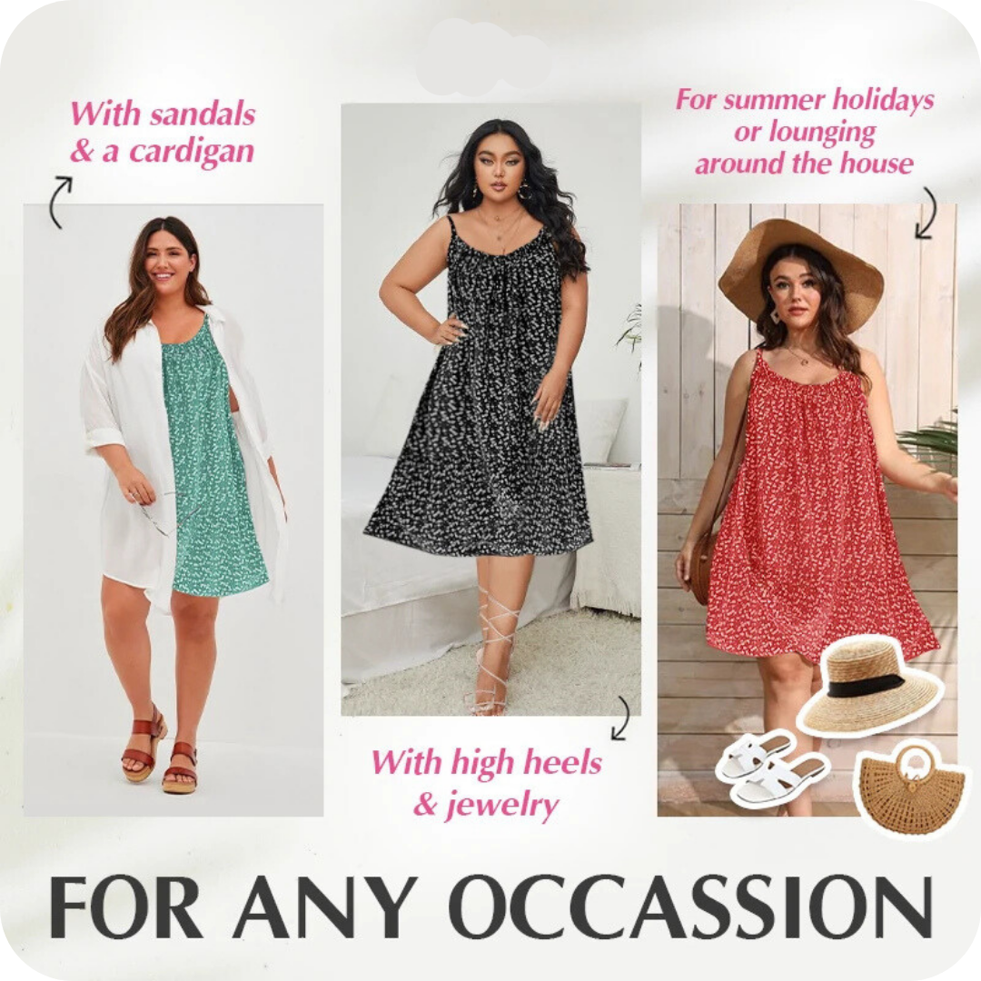 LAST DAY SALE 80% OFF - Floral Printed Camisole Dress