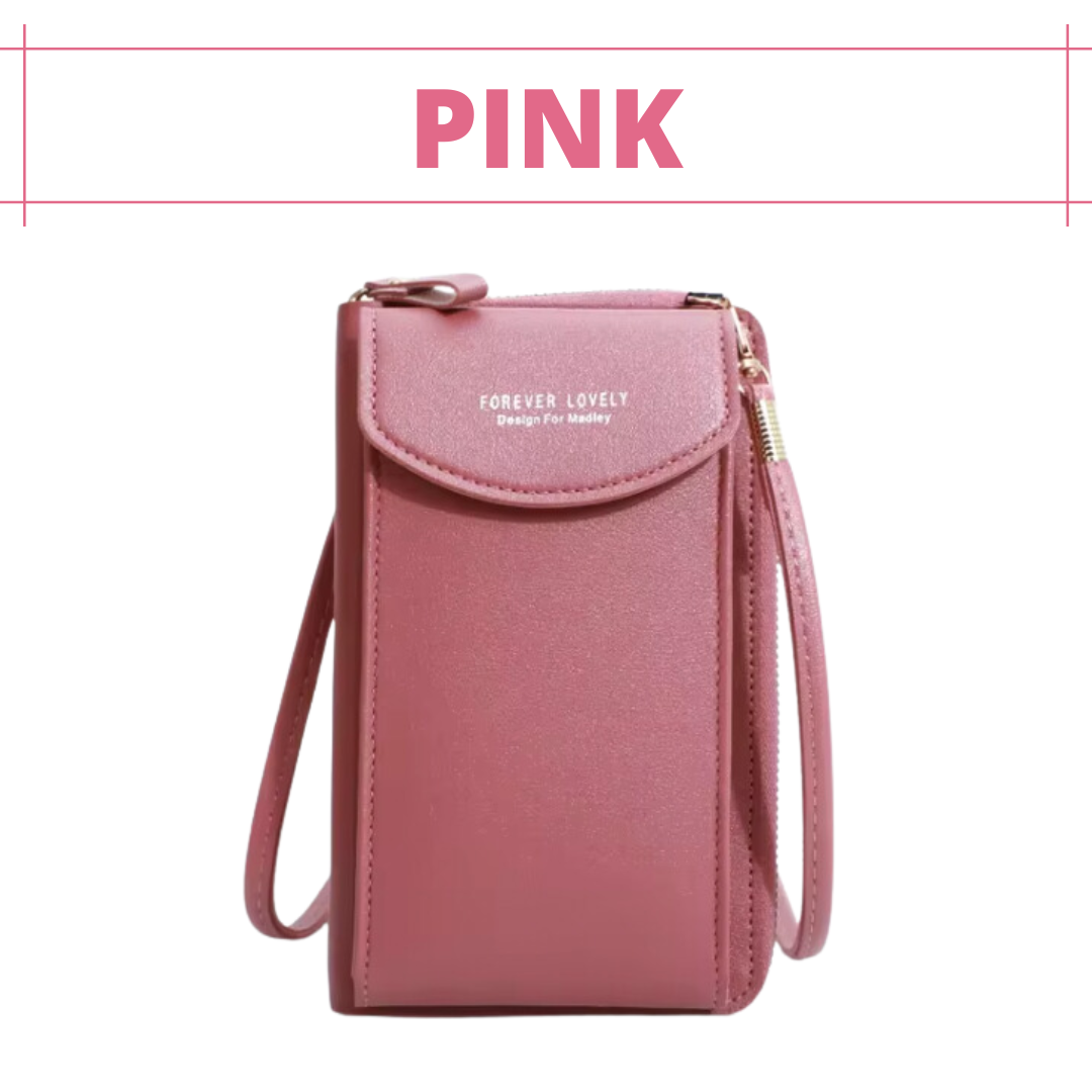 Lusine Bag - Waterproof Leather Crossbody Phone Bag/ Clutch Wallet for iPhone, Galaxy & Other