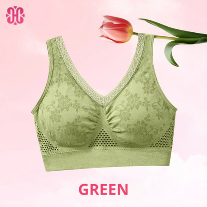 Hana Bra - Pure Cotton Buttonless Comfy Lifting Bra