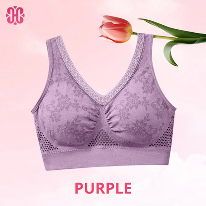 Hana Bra - Pure Cotton Buttonless Comfy Lifting Bra