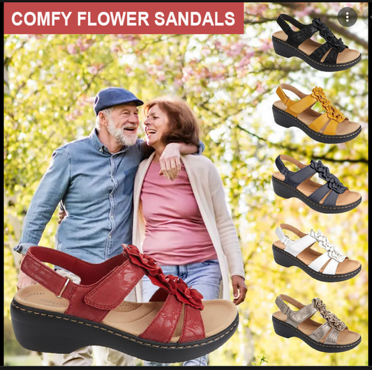 FLOREN - Women's Summer Series Flower Platform Sandals
